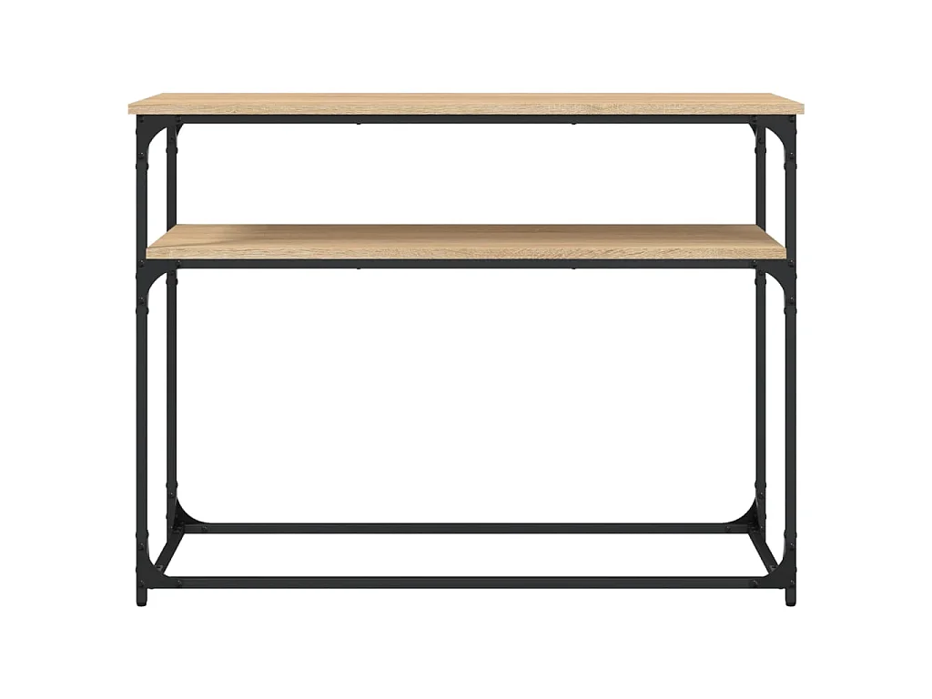Console chêne sonoma 100x35,5x75 cm bois d'ingénierie OFR30574 BonneVie Meuble