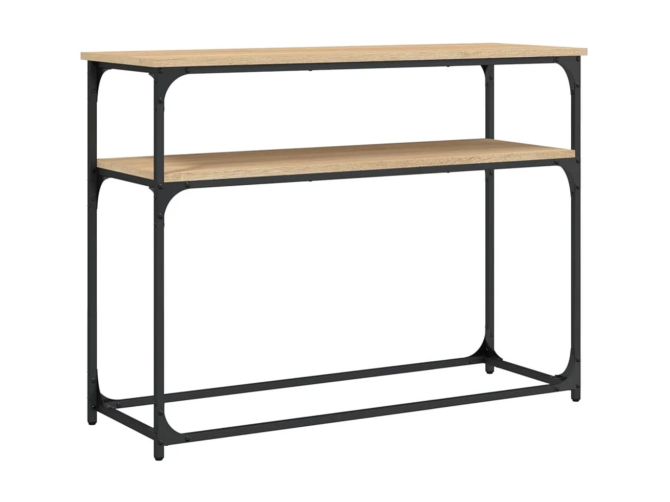 Console chêne sonoma 100x35,5x75 cm bois d'ingénierie OFR30574 BonneVie Meuble