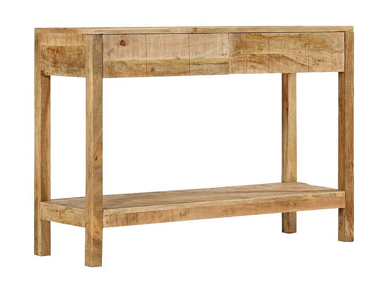 Mesa consola c/ 2 gavetas 110x35x75 cm madeira mangueira maciça PT666171