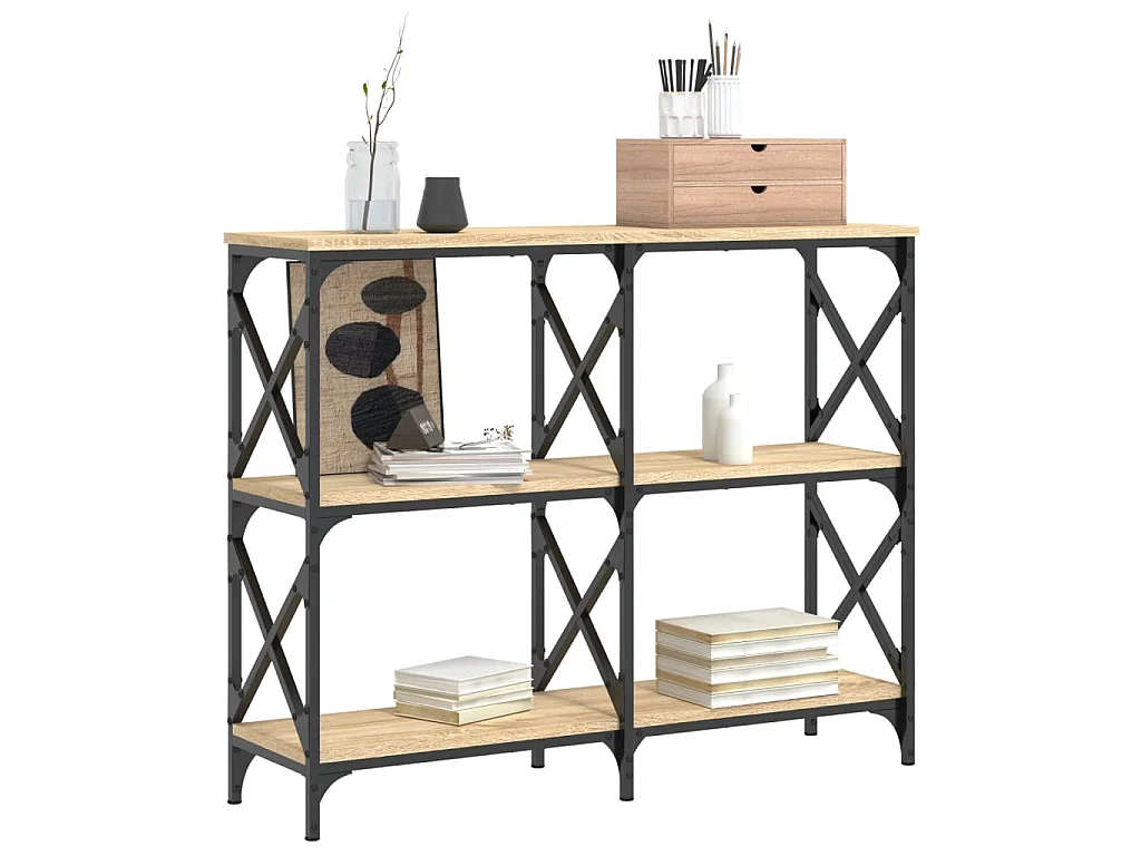 Konsolentisch,Flurtisch Sonoma-Eiche 100x28x80,5 cm Holzwerkstoff -gkd264643