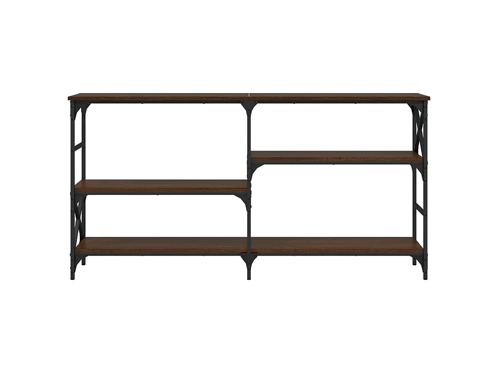 Mesa consola 150x29x76,5 cm derivados madeira carvalho castanho PT813009