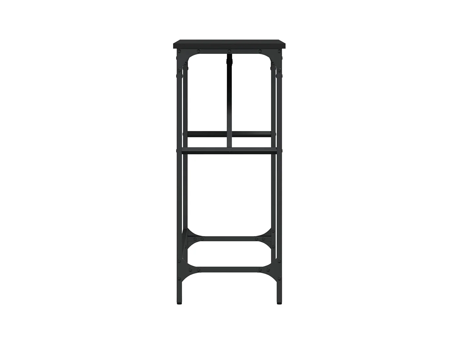 Konsolentisch,Flurtisch Schwarz 75x32x75 cm Holzwerkstoff -gkd333748