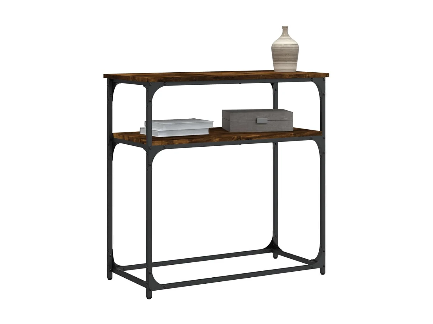 Konsolentisch,Flurtisch Räuchereiche 75x35,5x75 cm Holzwerkstoff -gkd362977