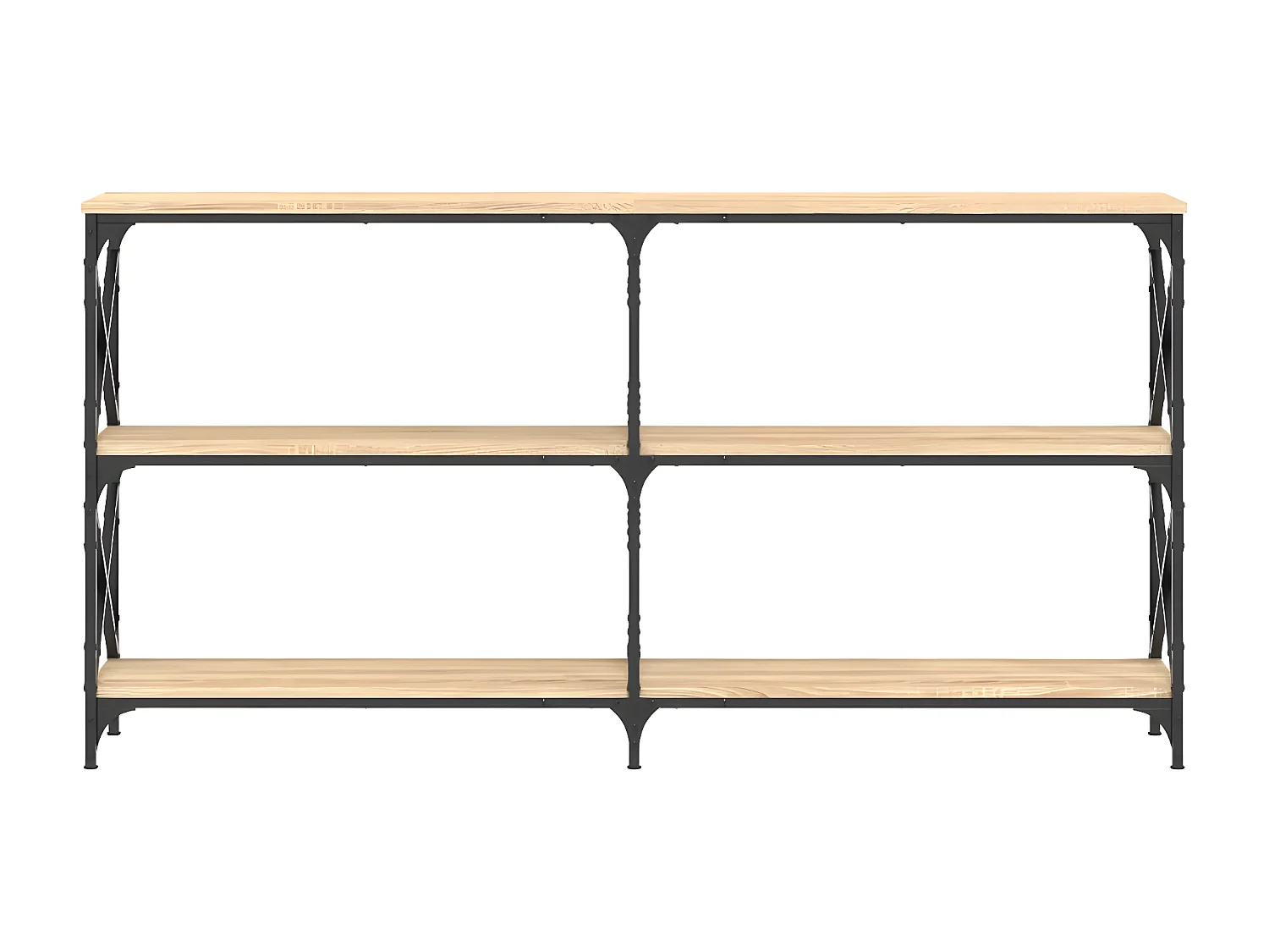 Console chêne sonoma 156x28x80,5 cm bois d'ingénierie OFR52402 BonneVie Meuble
