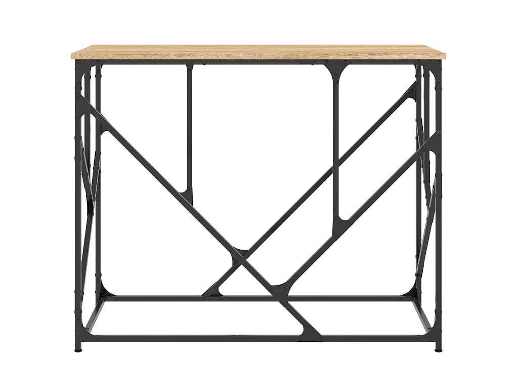 Mesa consola madera de ingeniería roble Sonoma 100x40x80 cm ES538753