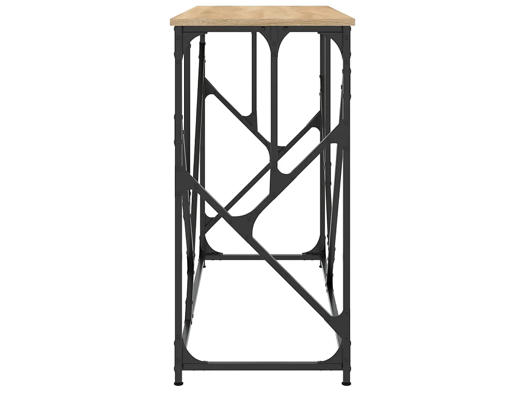 Mesa consola madera de ingeniería roble Sonoma 100x40x80 cm ES538753