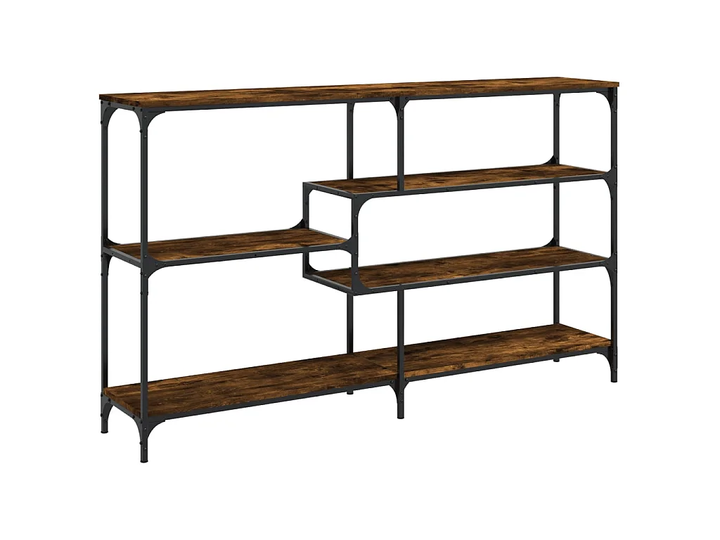 Console chêne fumé 160x32x95 cm bois d'ingénierie OFR85531 BonneVie Meuble