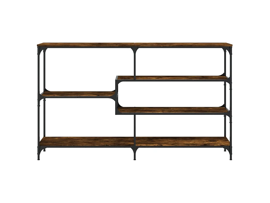 Console chêne fumé 160x32x95 cm bois d'ingénierie OFR85531 BonneVie Meuble