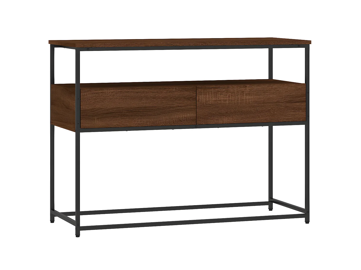 Konsolentisch,Flurtisch Braun Eichen-Optik 100x40x75 cm Holzwerkstoff -gkd438852