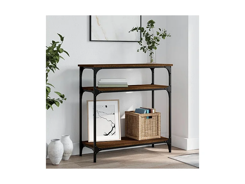 Konsolentisch,Flurtisch Braun Eichen-Optik 75x29x75 cm Holzwerkstoff -gkd538240