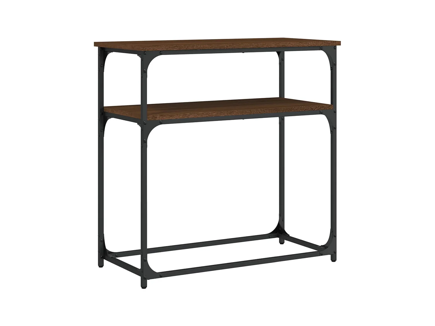 Konsolentisch,Flurtisch Braun Eichen-Optik 75x35,5x75 cm Holzwerkstoff -gkd320740