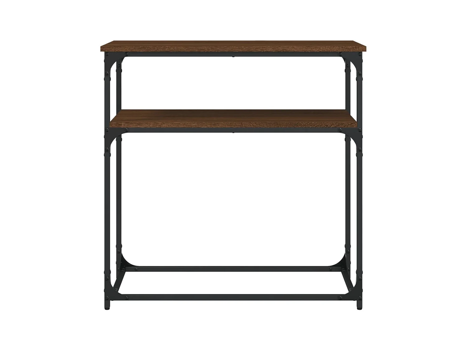 Konsolentisch,Flurtisch Braun Eichen-Optik 75x35,5x75 cm Holzwerkstoff -gkd320740