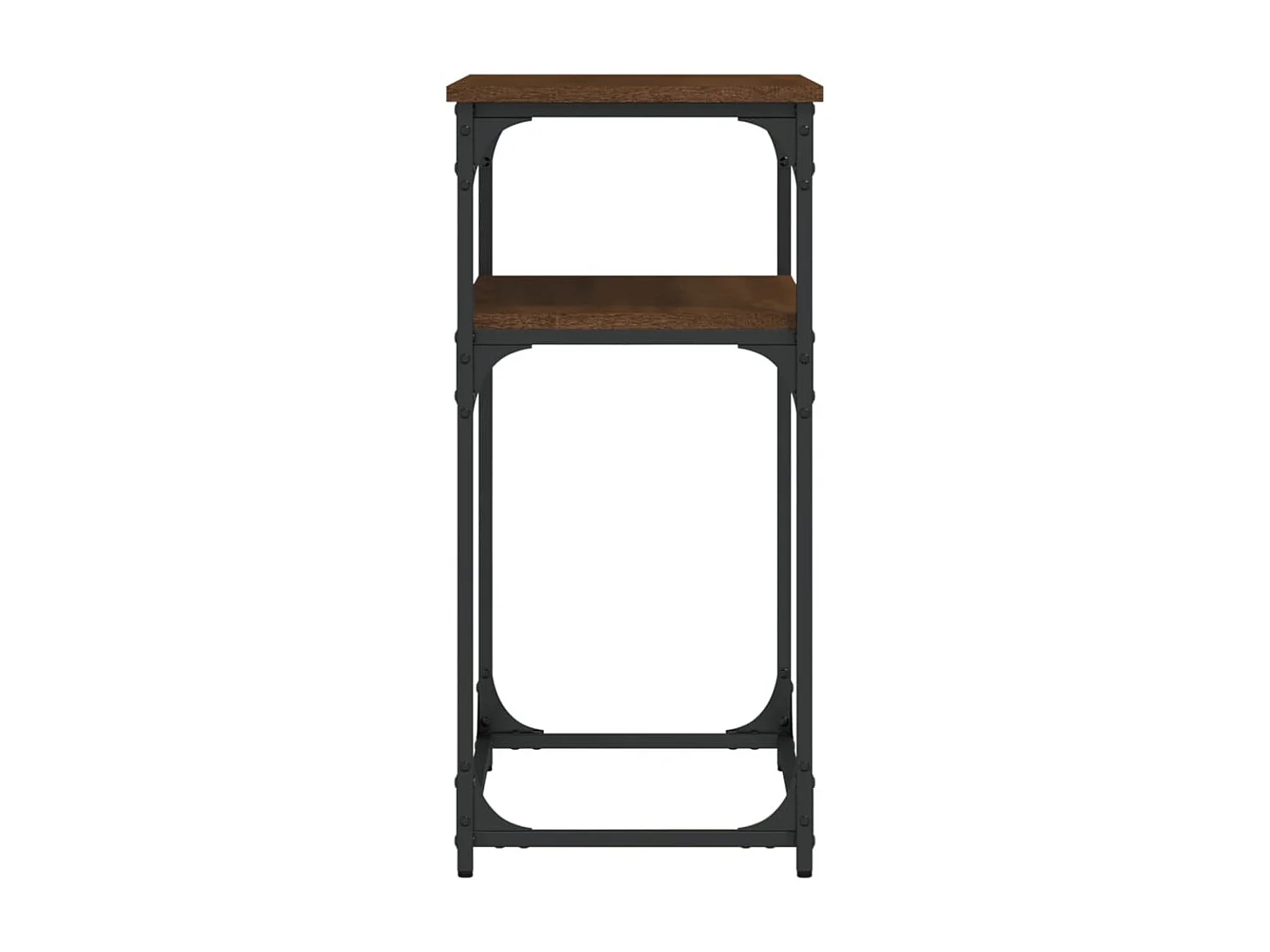 Console chêne marron 75x35,5x75 cm bois d'ingénierie OFR44947 BonneVie Meuble