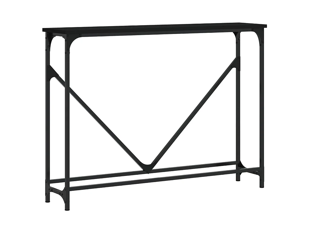 Console noir 102x22,5x75 cm bois d'ingénierie OFR95933 BonneVie Meuble
