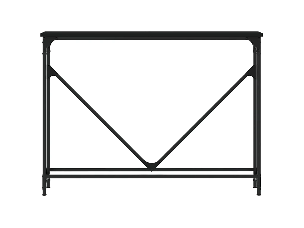 Console noir 102x22,5x75 cm bois d'ingénierie OFR95933 BonneVie Meuble
