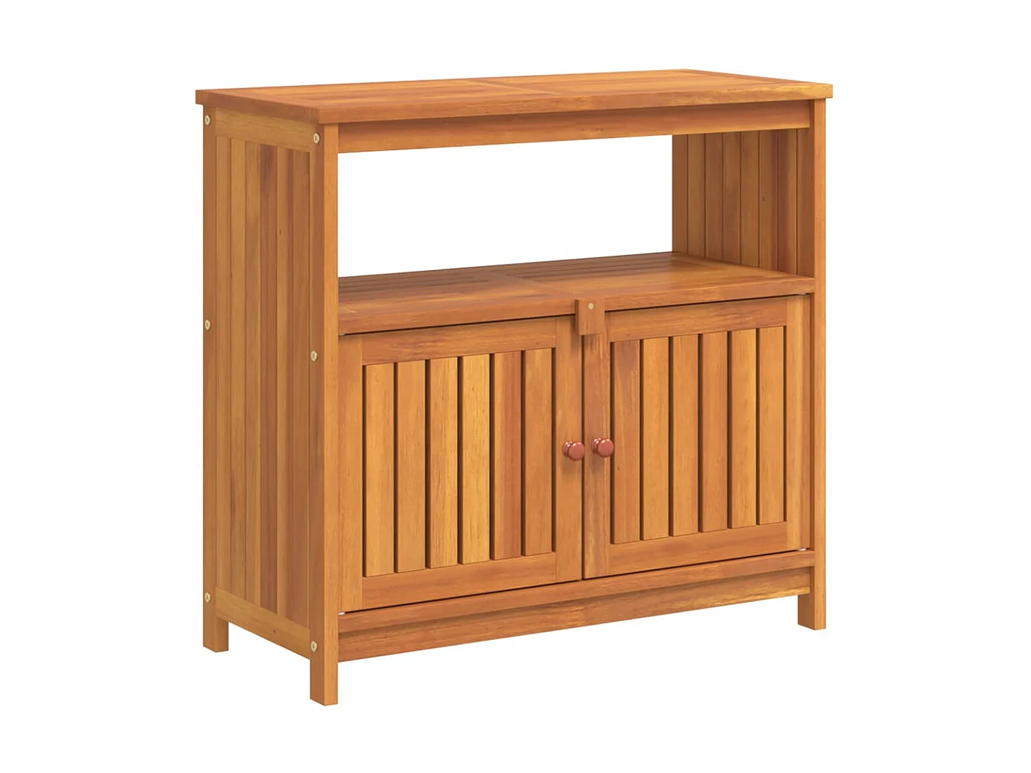 Console de jardin 80x35x75 cm bois massif d'acacia OFR92471 BonneVie Meuble