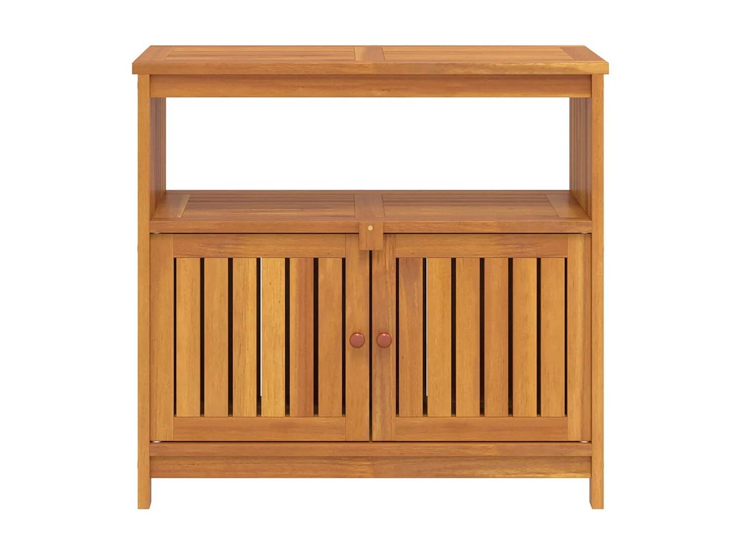 Console de jardin 80x35x75 cm bois massif d'acacia OFR92471 BonneVie Meuble