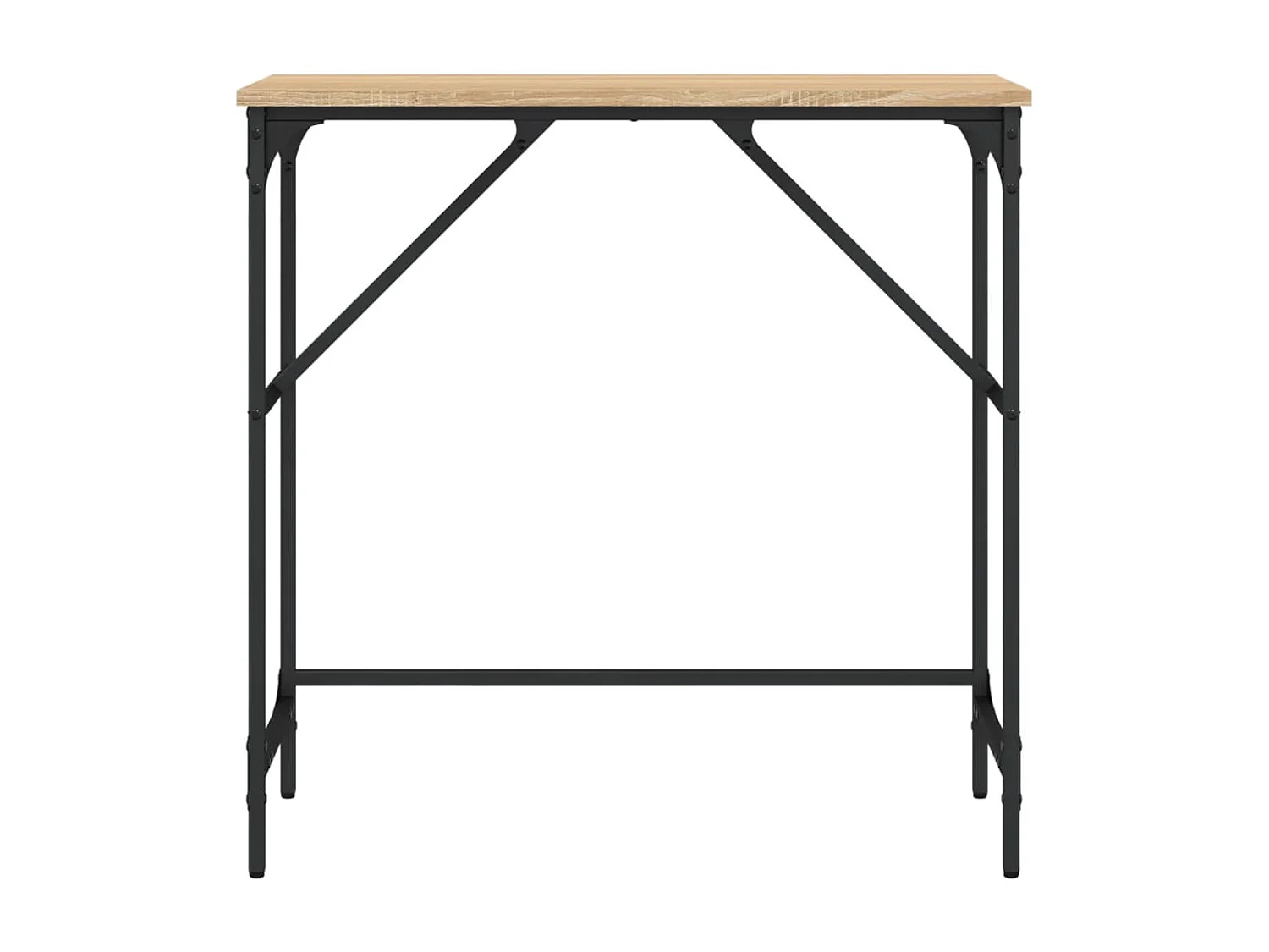 Console chêne sonoma 75x32x75 cm bois d'ingénierie OFR45919 BonneVie Meuble