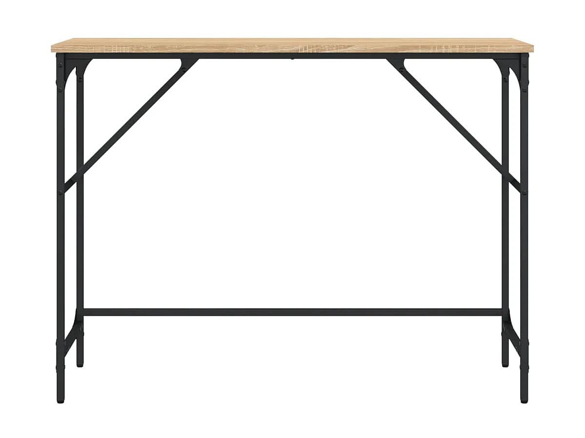 Console chêne sonoma 100x32x75 cm bois d'ingénierie OFR65836 BonneVie Meuble