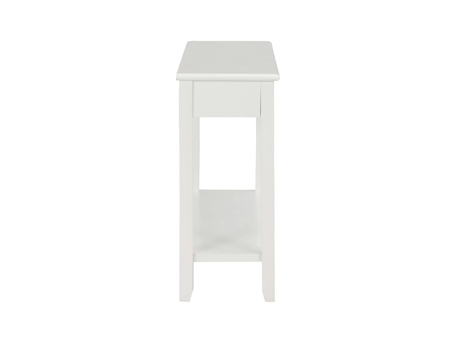 Mesa consola 110x35x80 cm madeira branco PT526075