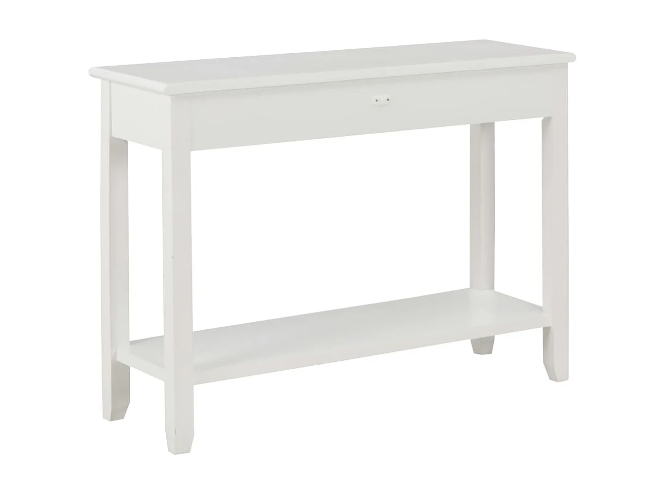 Console Blanc 110x35x80 cm Bois OFR34478 BonneVie Meuble