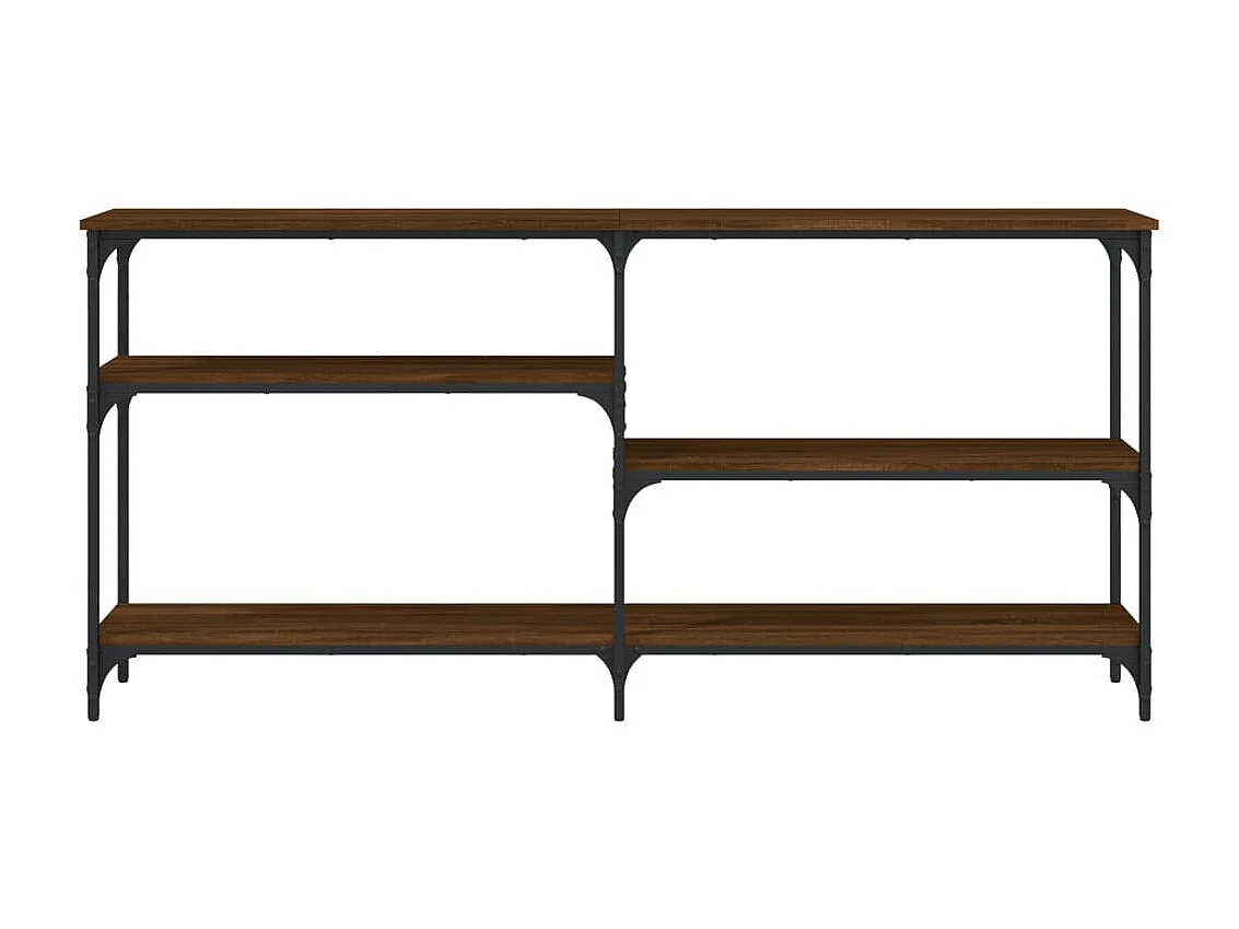 Mesa consola 160x29x75 cm derivados madeira carvalho castanho PT481367