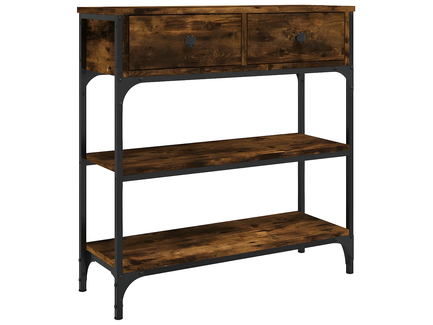 Konsolentisch,Flurtisch Räuchereiche 72,5x25x75 cm Holzwerkstoff -gkd345709