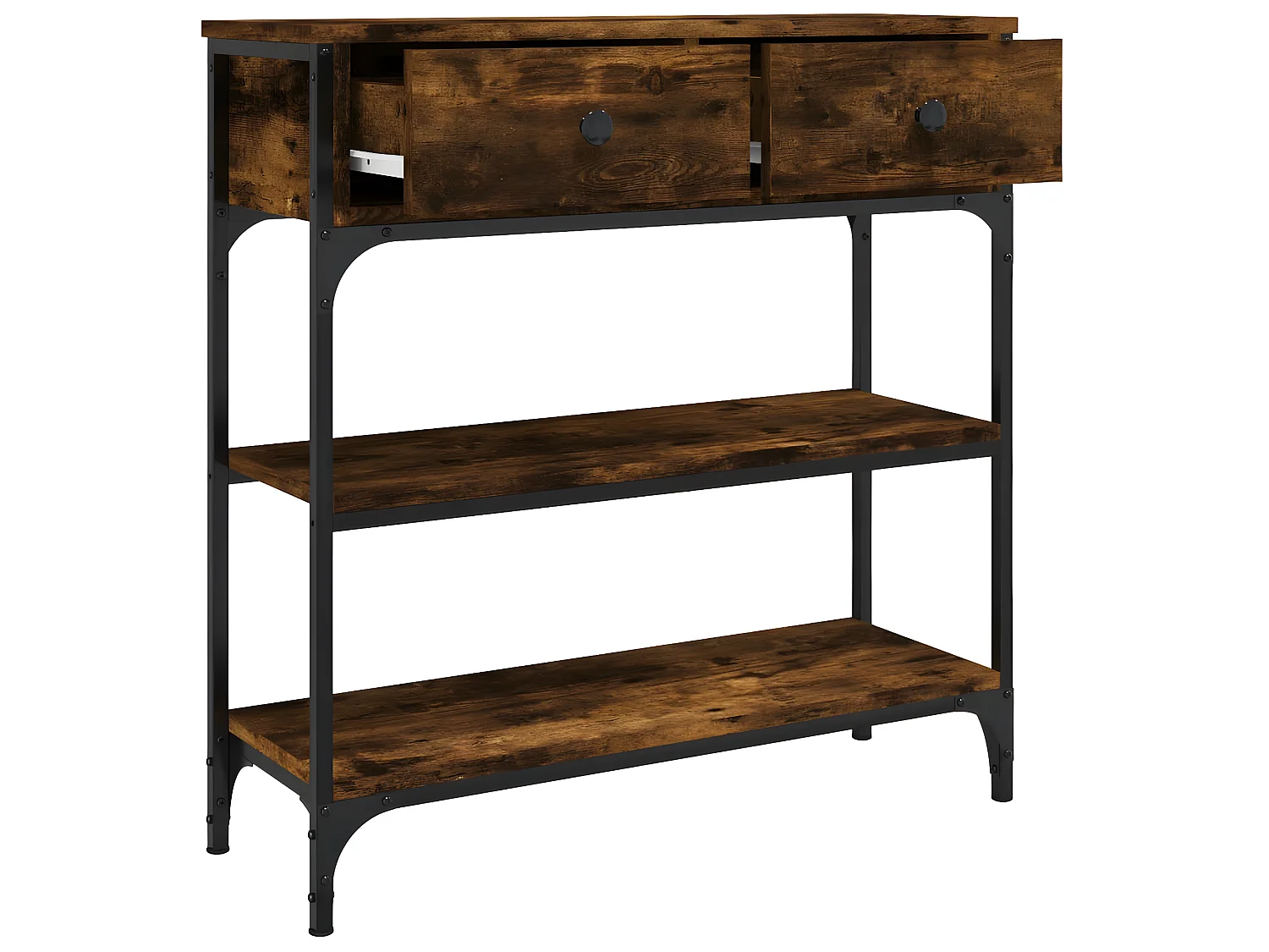 Konsolentisch,Flurtisch Räuchereiche 72,5x25x75 cm Holzwerkstoff -gkd345709