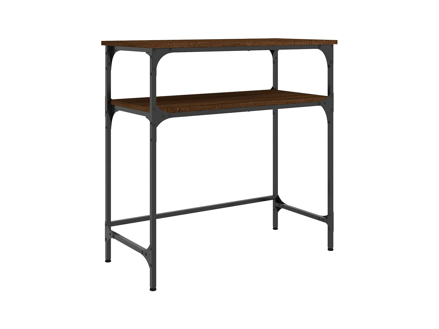 Wandtafel 75x35,5x75 cm bewerkt hout bruin eikenkleur NL222966