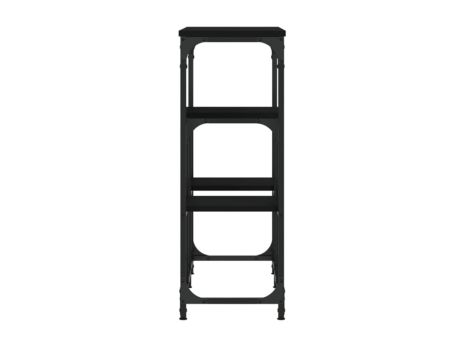 Tavolo Consolle Nero 89,5x28x76 cm in Legno Multistrato CFW66270