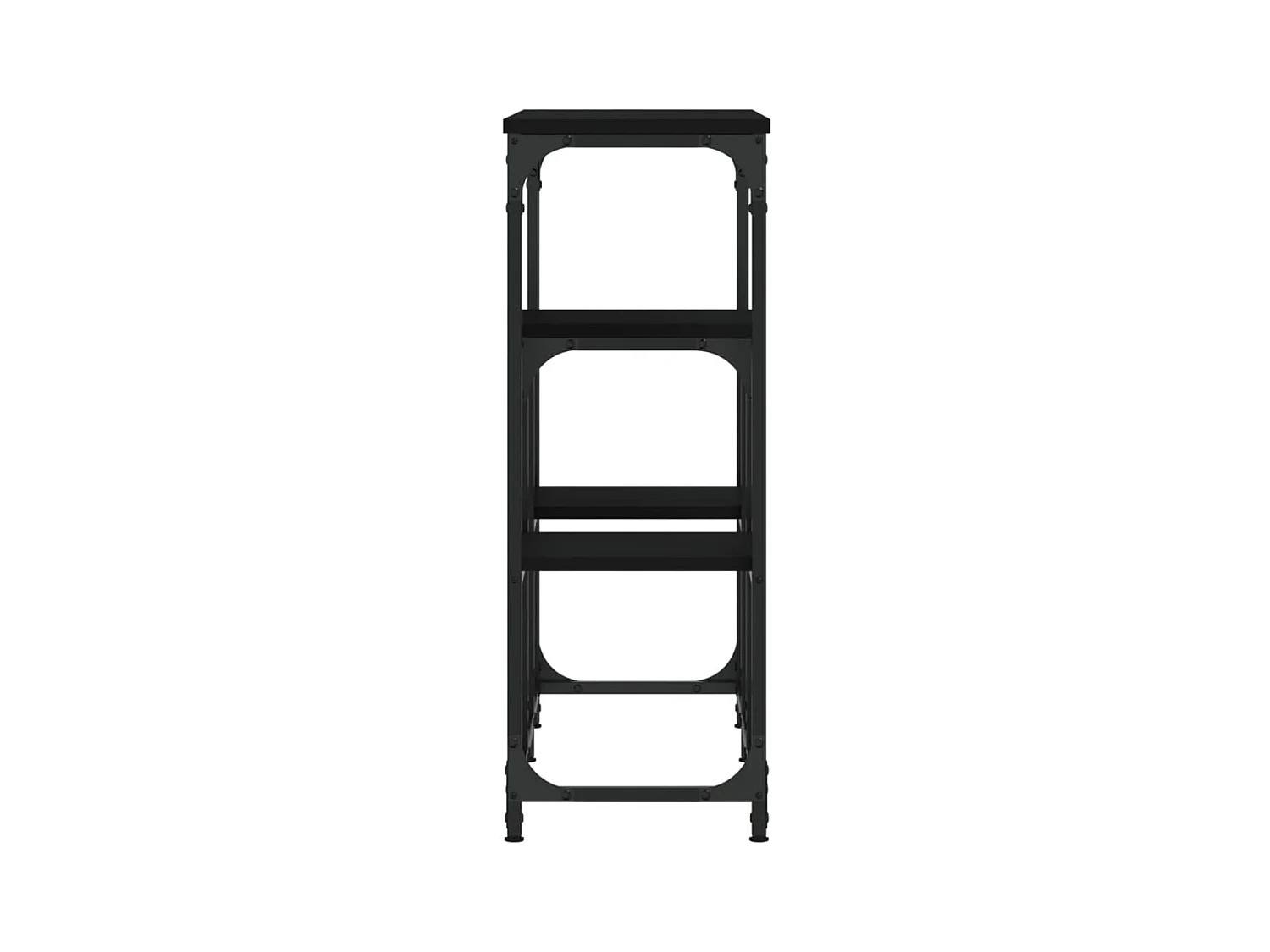 Konsolentisch,Flurtisch Schwarz 89,5x28x76 cm Holzwerkstoff -gkd690605