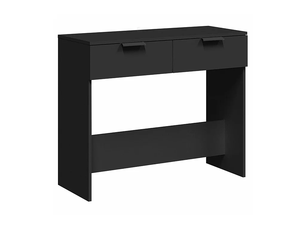 Konsolentisch,Flurtisch Schwarz 90x36x75 cm Holzwerkstoff -gkd80259