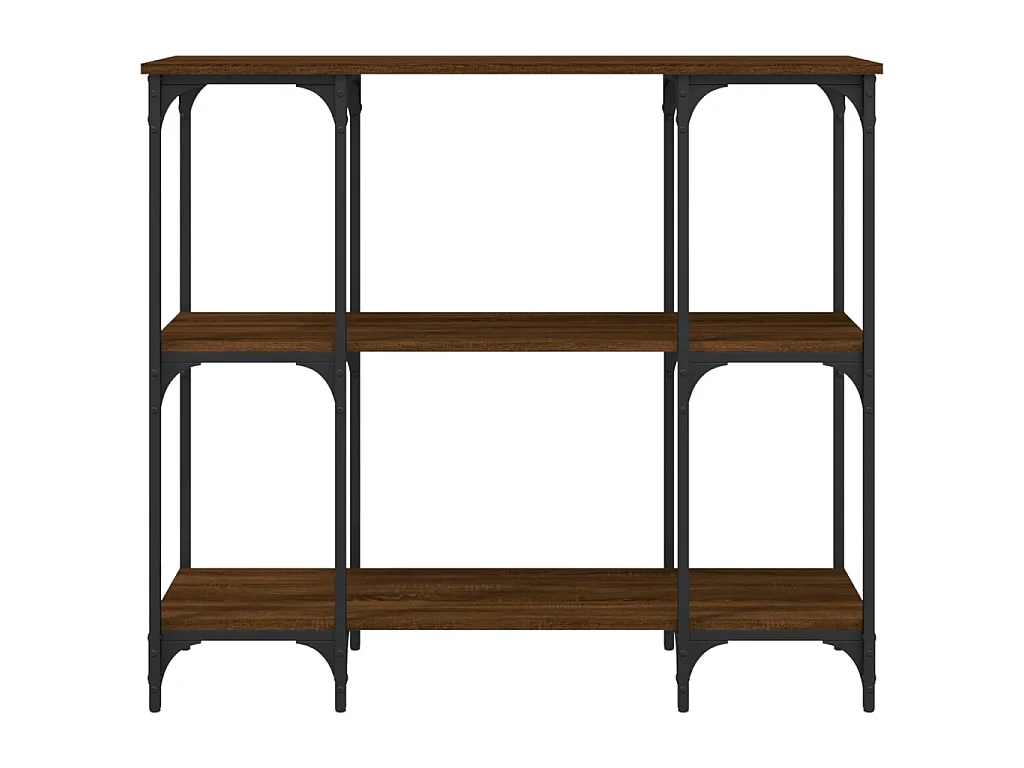 Console chêne marron 102x35x90 cm bois d'ingénierie OFR56987 BonneVie Meuble