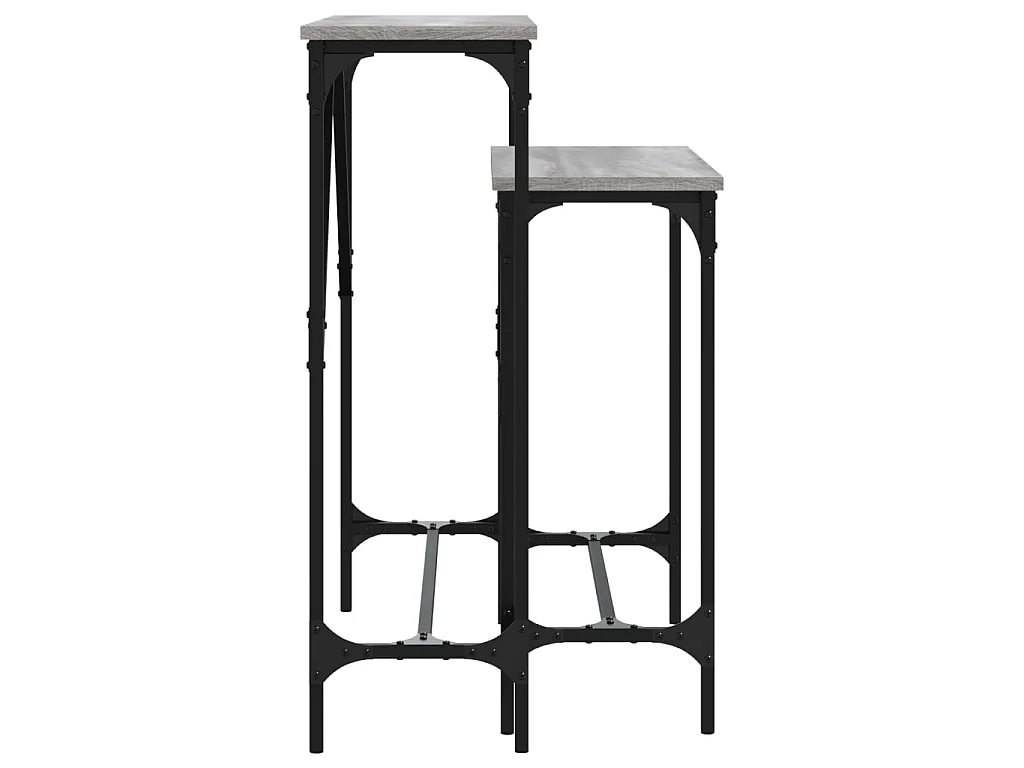 Tables console 2 pcs sonoma gris bois d'ingénierie OFR35277 BonneVie Meuble