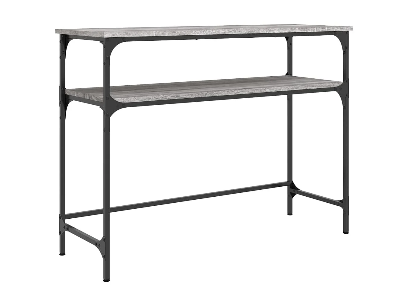 Console sonoma gris 100x35,5x75 cm bois d'ingénierie OFR56551 BonneVie Meuble