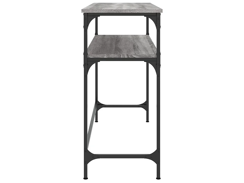 Console sonoma gris 100x35,5x75 cm bois d'ingénierie OFR56551 BonneVie Meuble
