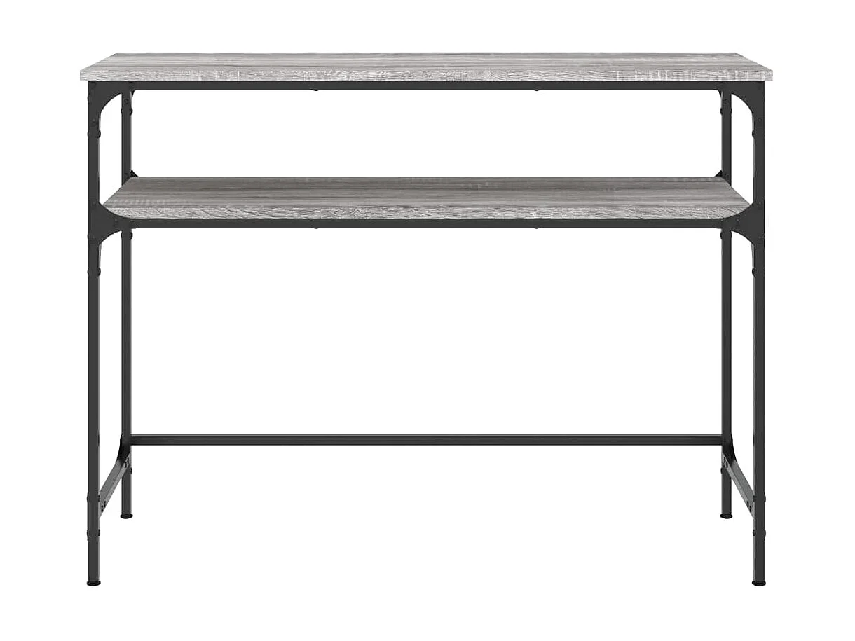 Console sonoma gris 100x35,5x75 cm bois d'ingénierie OFR56551 BonneVie Meuble