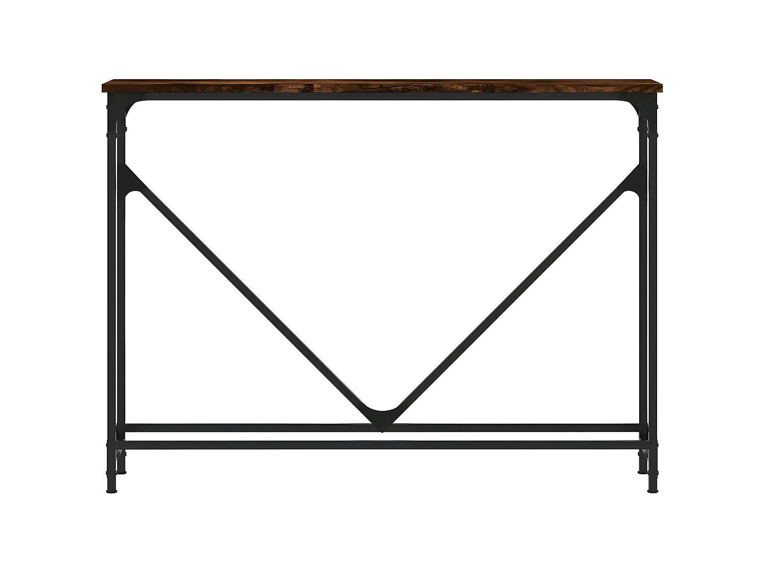 Wandtafel 102x22,5x75 cm bewerkt hout gerookt eikenkleurig NL936359