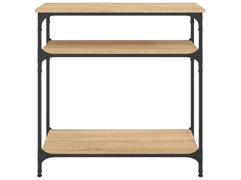 Console chêne sonoma 75x29x75 cm bois d'ingénierie OFR69223 BonneVie Meuble