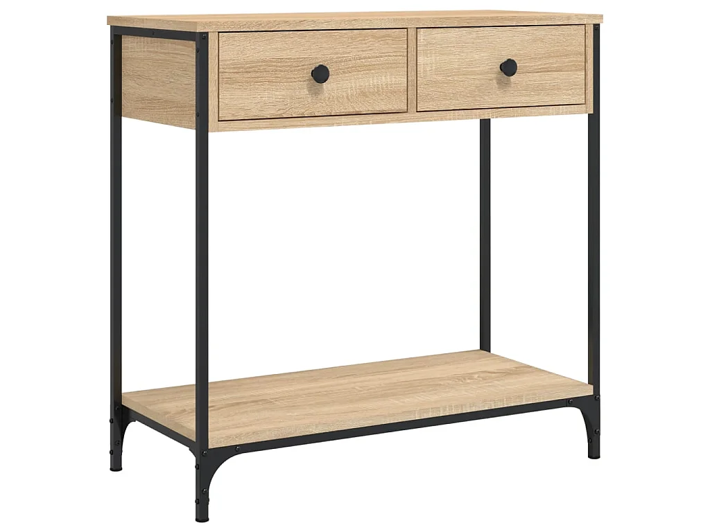 Konsolentisch,Flurtisch Sonoma-Eiche 75x34,5x75 cm Holzwerkstoff -gkd334882
