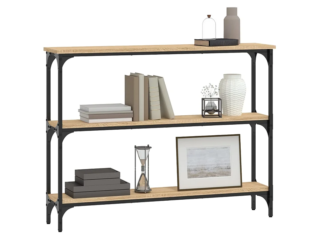 Konsolentisch,Flurtisch Sonoma-Eiche 100x22,5x75 cm Holzwerkstoff -gkd744500