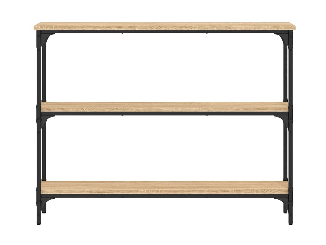 Console chêne sonoma 100x22,5x75 cm bois d'ingénierie OFR36795 BonneVie Meuble
