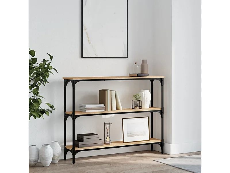 Konsolentisch,Flurtisch Sonoma-Eiche 100x22,5x75 cm Holzwerkstoff -gkd744500