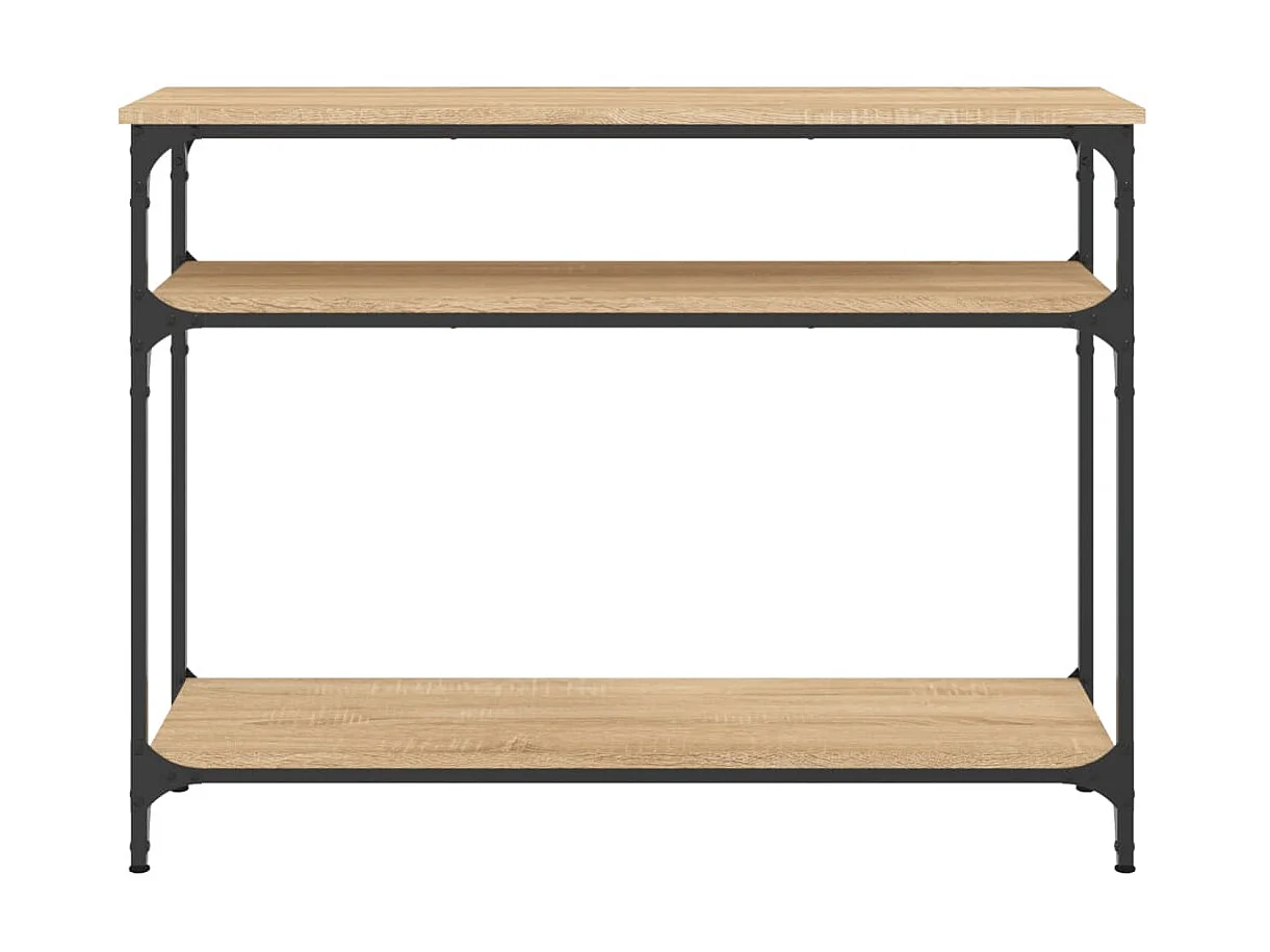 Console chêne sonoma 100x29x75 cm bois d'ingénierie OFR42897 BonneVie Meuble