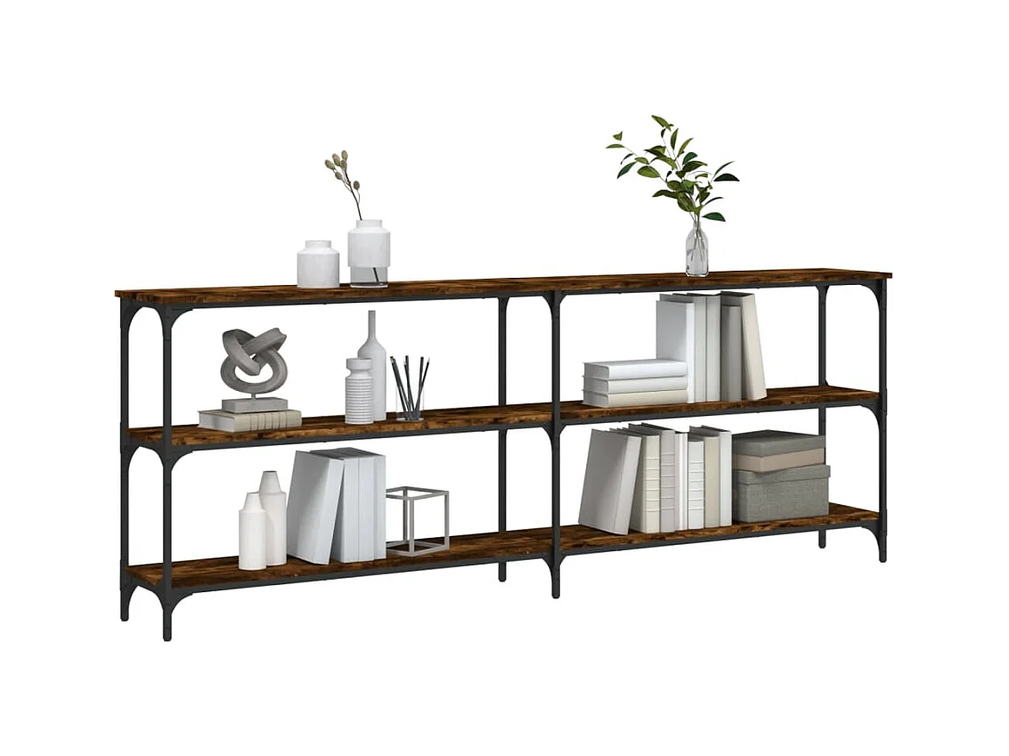 Konsolentisch,Flurtisch Räuchereiche 200x29x75 cm Holzwerkstoff -gkd792129