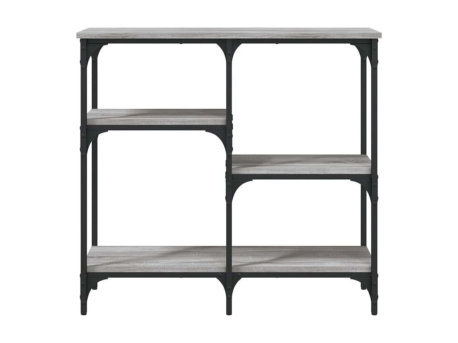 Console sonoma gris 80x29x75 cm bois d'ingénierie OFR46607 BonneVie Meuble