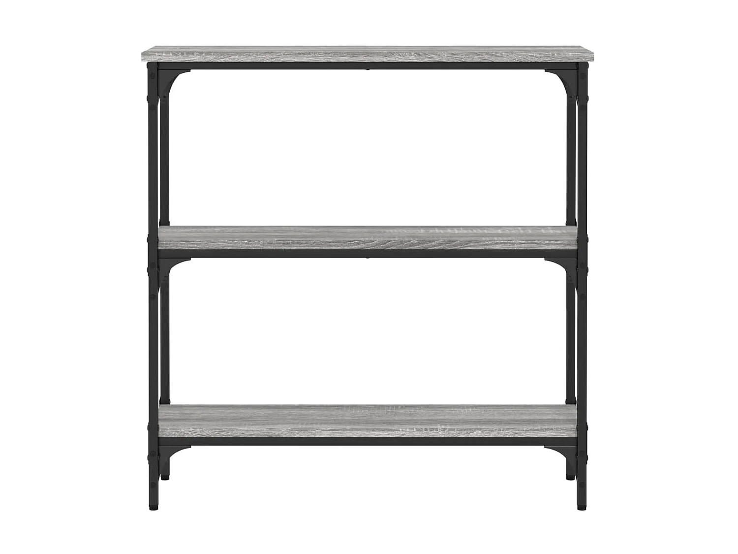 Console sonoma gris 75x22,5x75 cm bois d'ingénierie OFR95563 BonneVie Meuble