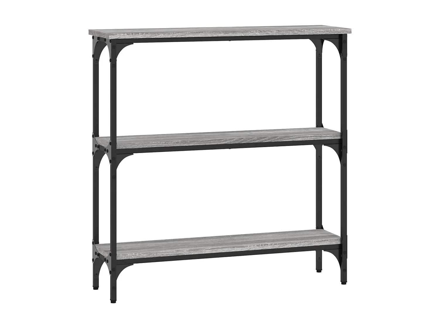 Console sonoma gris 75x22,5x75 cm bois d'ingénierie OFR95563 BonneVie Meuble