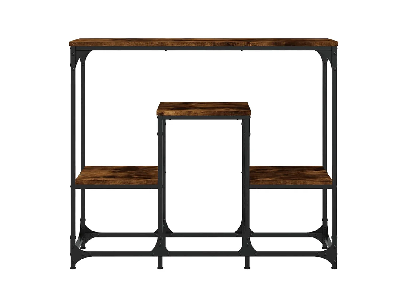 Wandtafel 89,5x28x76 cm bewerkt hout gerookt eikenkleurig NL625297