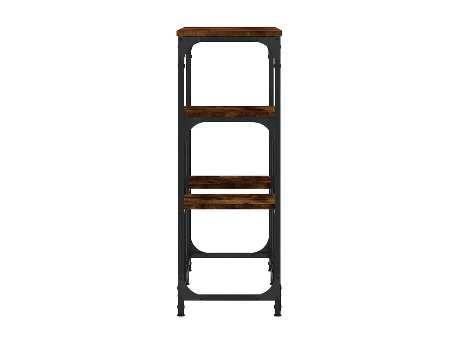 Console chêne fumé 89,5x28x76 cm bois d'ingénierie OFR50972 BonneVie Meuble